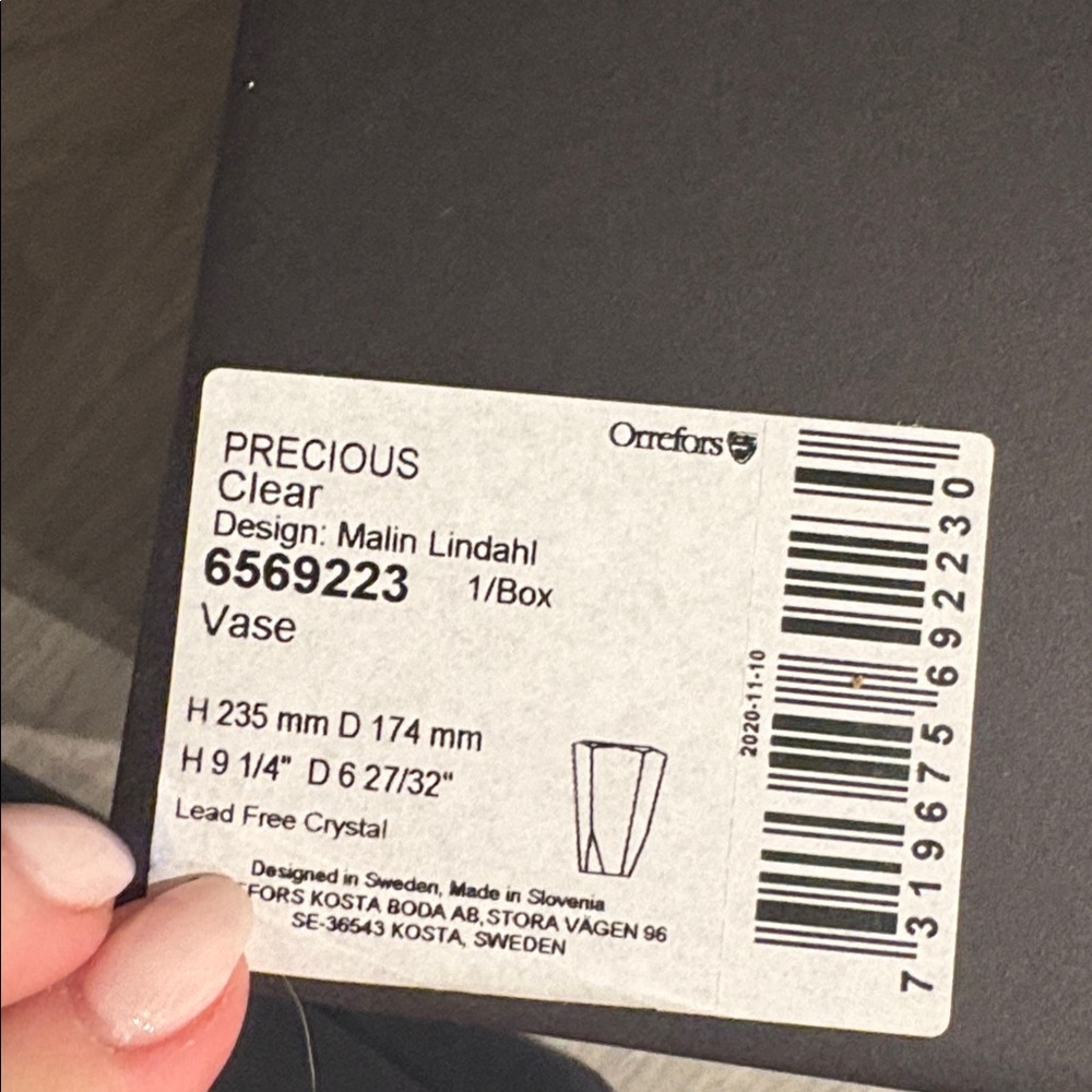 Brand New Orrefors Precious Vase - Picture 2 of 2